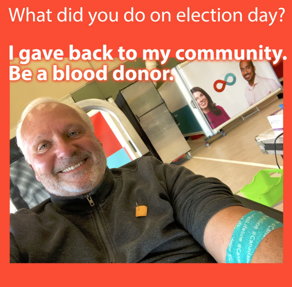 Election Day at the Blood Donor Clinic